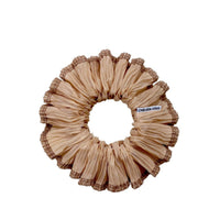 Chelsea King Allure Plissé Sandalwood Scrunchie - Classic