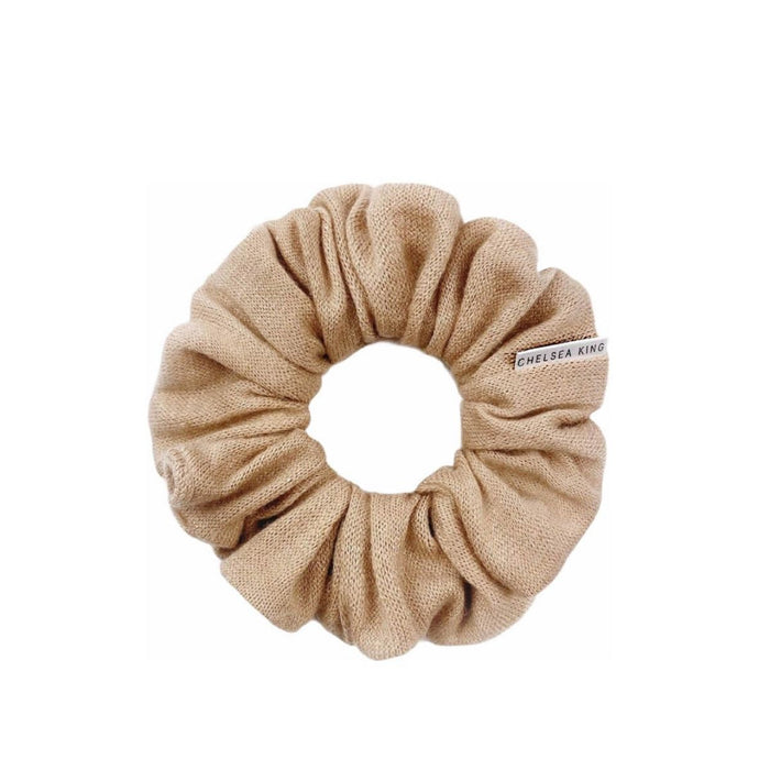 Chelsea King Cashmere Nude Blush Scrunchie - Classic