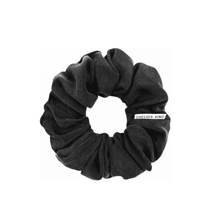 Chelsea King Luxe Black Scrunchie - Classic