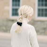 Chelsea King Luxe Black Scrunchie - Classic