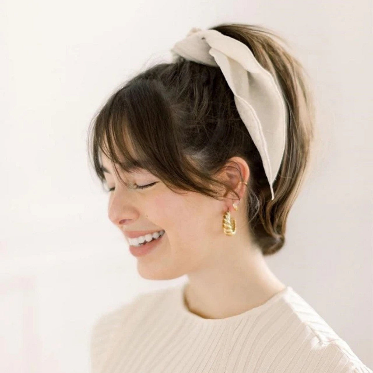 Chelsea King Poppy Cream Scrunchie