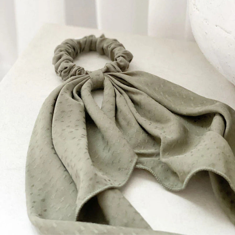 Chelsea King Poppy Olive Scrunchie