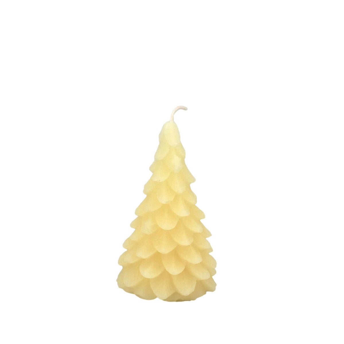 Honey Candles Yule Tree Candle - Pearl Beeswax