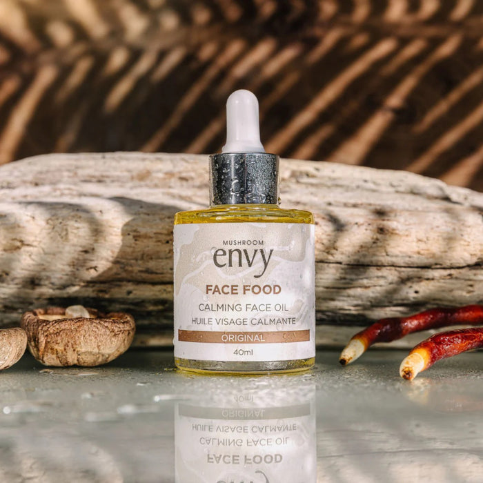 Mushroom Envy Face Food Calming Facial Oil - Original (Rose Geranium)