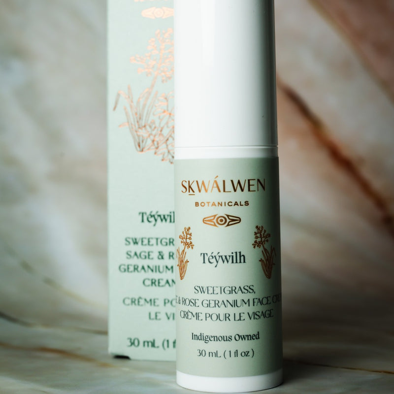 Skwalwen Botanicals Téýwilh Sweetgrass, Sage & Rose Geranium Face Cream